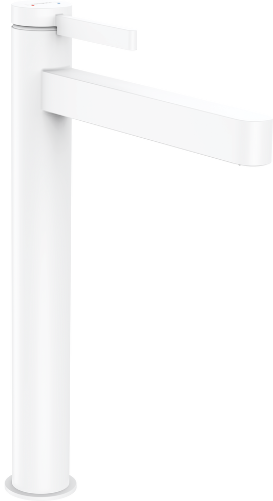 Hansgrohe Finoris Waschtischmischer 260 mit Push-Open Ablaufgarnitur (mattweiß)