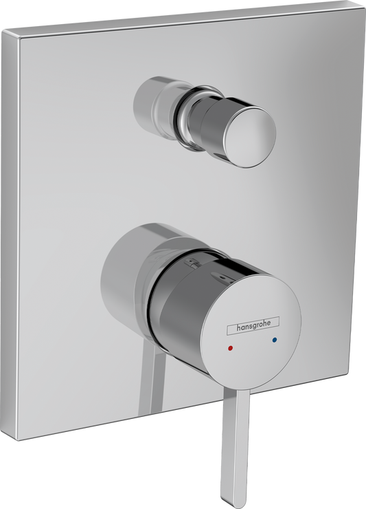 Hansgrohe Finoris Wannenmischer Unterputz, Fertigset mit Sicherungskombination (chrom)
