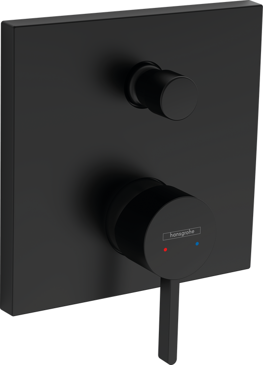 Hansgrohe Finoris Wannenmischer Unterputz, Fertigset (mattschwarz)
