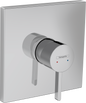 Hansgrohe Finoris Brausenmischer Unterputz, Fertigset für 1 Verbraucher (chrom)