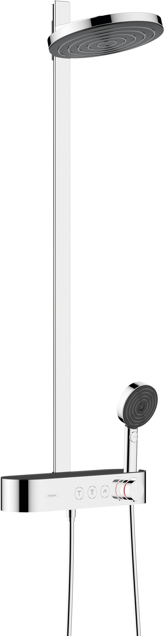 Hansgrohe Pulsify S Showerpipe 260 2jet mit Brausethermostat ShowerTablet Select 400 (chrom)