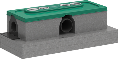 Hansgrohe uBox universal Grundkörper für Duschrinnen, Standardinstallation