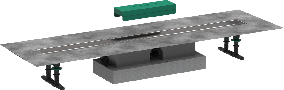 Hansgrohe uBox universal Komplettset für flache Installation, 900 mm, für RainDrain Rock und RainDrain Match
