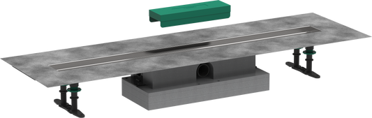 Hansgrohe uBox universal Komplettset für flache Installation, 900 mm, für RainDrain Rock und RainDrain Match
