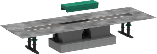 Hansgrohe uBox universal Komplettset für Standardinstallation, 800 mm, für RainDrain Rock und RainDrain Match