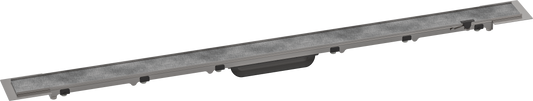 Hansgrohe RainDrain Rock Duschrinne 1100 mm, Fertigset, befliesbar und kürzbar