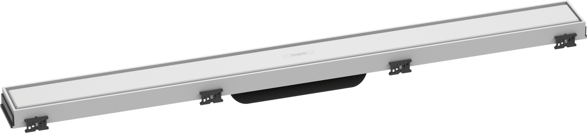 Hansgrohe RainDrain Match Duschrinne 800 mm mit höhenverstellbarem Rahmen (mattweiß)