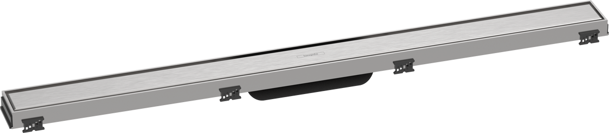 Hansgrohe RainDrain Match Duschrinne 900 mm mit höhenverstellbarem Rahmen, Fertigset (Edelstahl)