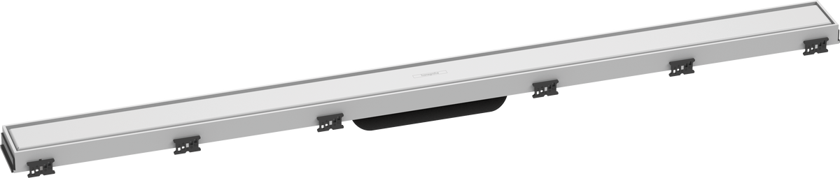Hansgrohe RainDrain Match Duschrinne 1000 mm mit höhenverstellbarem Rahmen (mattweiß)