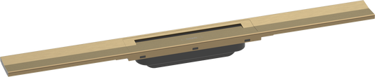 Hansgrohe RainDrain Flex Duschrinne 700 mm, vor Ort kürzbar (brushed bronze)