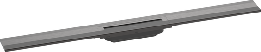 Hansgrohe RainDrain Flex Duschrinne 900 mm, vor Ort kürzbar, für Wandmontage (brushed black chrome)