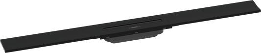 Hansgrohe RainDrain Flex Duschrinne 900 mm, vor Ort kürzbar, für Wandmontage (mattschwarz)