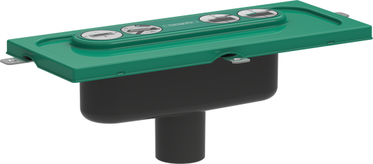 Hansgrohe uBox universal Grundkörper für Duschrinnen, vertikale Installation