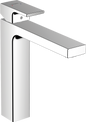 Hansgrohe Vernis Shape Waschtischmischer 190 mit isolierter Wasserführung und Zugstangen-Ablaufgarnitur aus Metall (chrom)