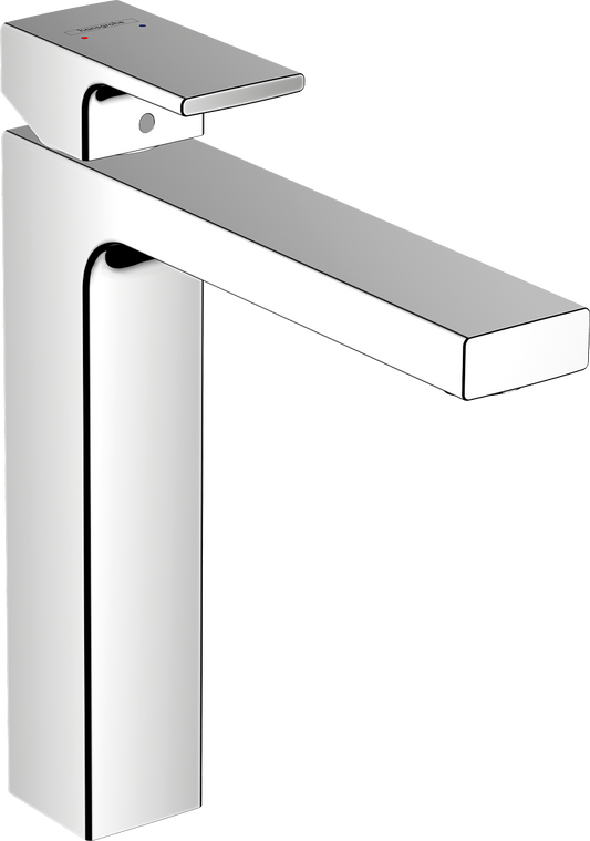 Hansgrohe Vernis Shape Waschtischmischer 190 mit isolierter Wasserführung und Zugstangen-Ablaufgarnitur (chrom)