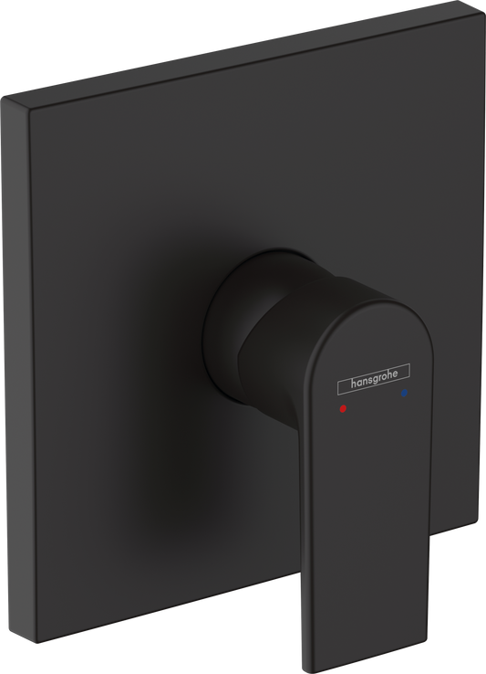 Hansgrohe Vernis Shape Brausenmischer Unterputz, Fertigset für 1 Verbraucher (mattschwarz)