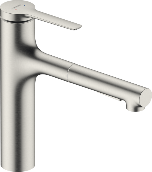 Hansgrohe Zesis M33 Spültischmischer 160 mit Ausziehbrause 2jet und sBox lite (Edelstahl Optik)