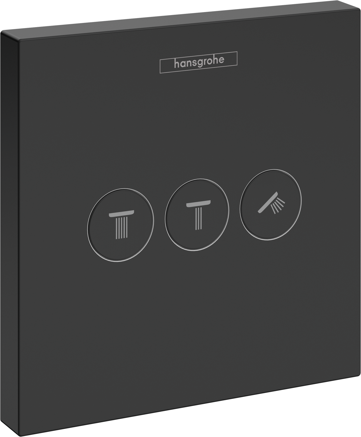 Hansgrohe ShowerSelect Absperrventil Unterputz, Fertigset für 3 Verbraucher (mattschwarz)