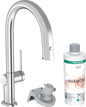 Hansgrohe Aqittura M91 FilterSystem 210 mit Ausziehauslauf 1jet, Starter Set (chrom)