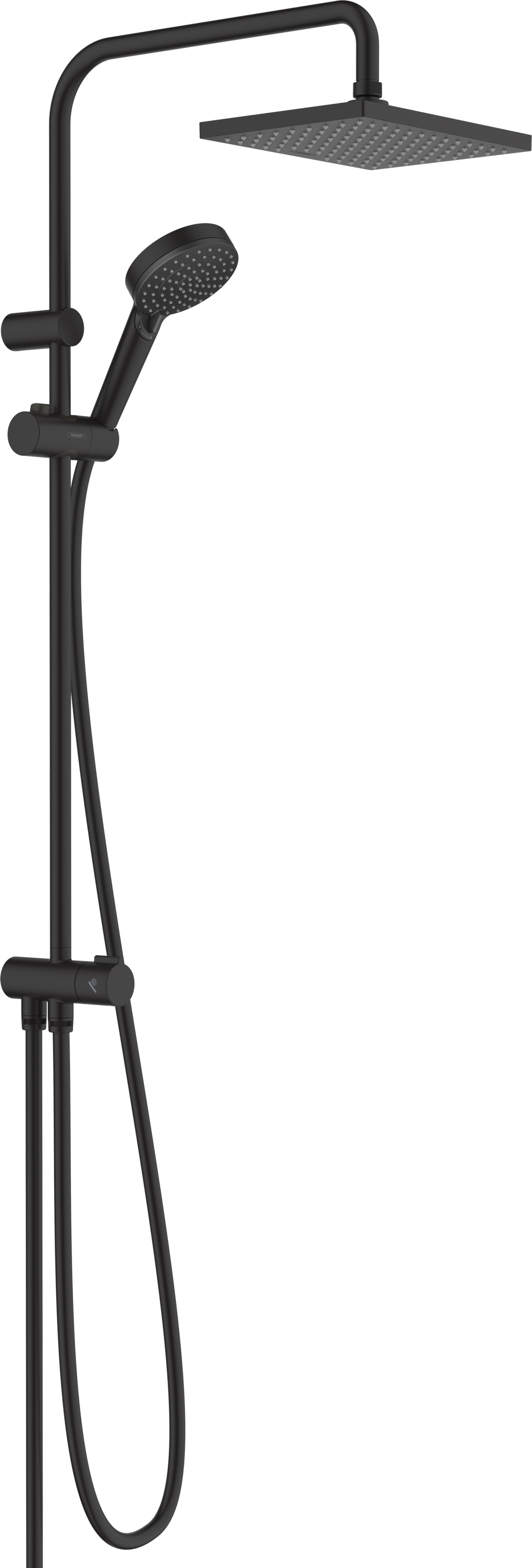 Hansgrohe Vernis Shape Showerpipe 230 1jet Reno EcoSmart (mattschwarz)