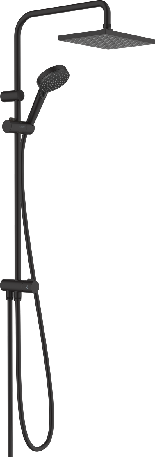Hansgrohe Vernis Shape Showerpipe 230 1jet Reno (mattschwarz)