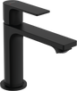 Hansgrohe Rebris E Einhebel-Waschtischmischer 110 mit Zugstangen-Ablaufgarnitur (mattschwarz)