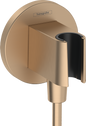 Hansgrohe FixFit S Porter Brausehalter mit Schlauchanschluss (brushed bronze)