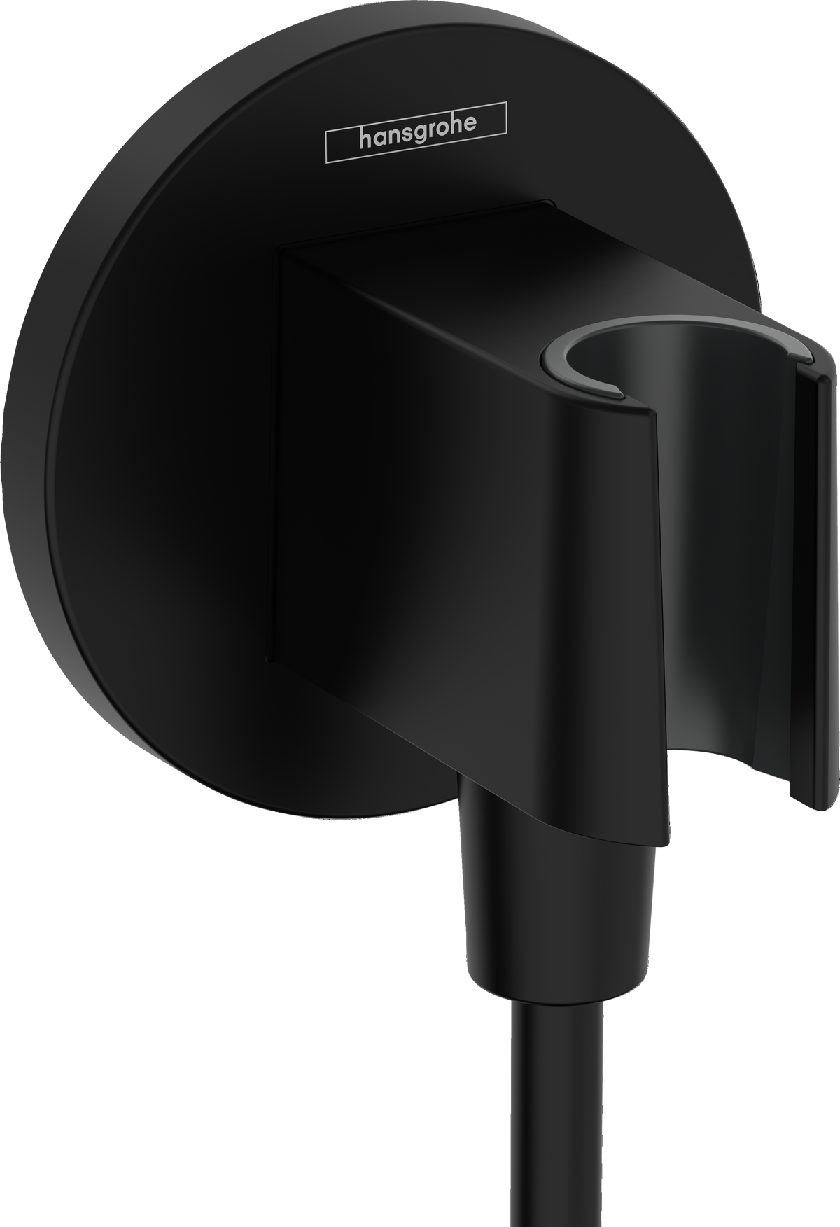 Hansgrohe FixFit S Porter Brausehalter mit Schlauchanschluss (mattschwarz)