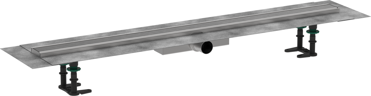 Hansgrohe RainDrain Compact Komplettset Duschrinne 1000 mm für flache Installation (Edelstahl)