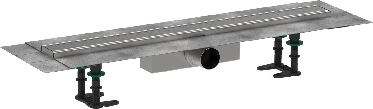Hansgrohe RainDrain Compact Komplettset Duschrinne 700 mm für Standardinstallation (Edelstahl)