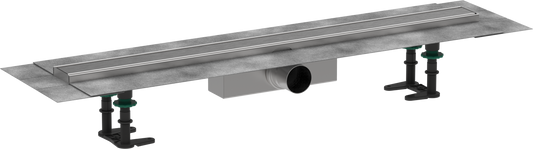 Hansgrohe RainDrain Compact Komplettset Duschrinne 800 mm für Standardinstallation (Edelstahl)