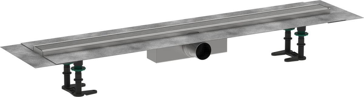 Hansgrohe RainDrain Compact Komplettset Duschrinne 900 mm für Standardinstallation (Edelstahl)