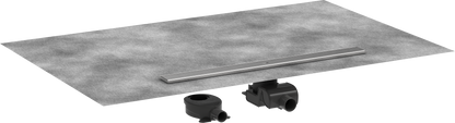 Hansgrohe RainDrain Allround Komplettset Duschrinne 800 mm für Standard- und flache Installation (Edelstahl gebürstet)