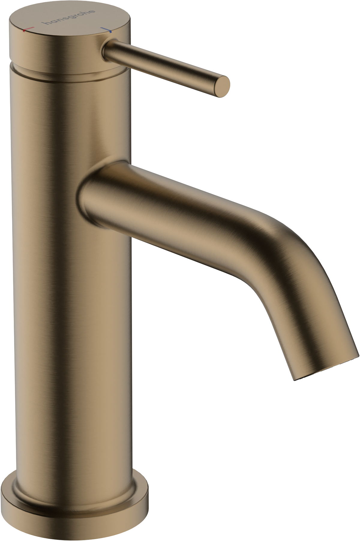 Hansgrohe Tecturis S Waschtischmischer 80 CoolStart EcoSmart+ mit Zugstangen-Ablaufgarnitur (brushed bronze)