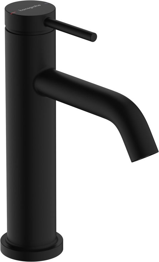 Hansgrohe Tecturis S Waschtischmischer 110 mit Zugstangen-Ablaufgarnitur (mattschwarz)