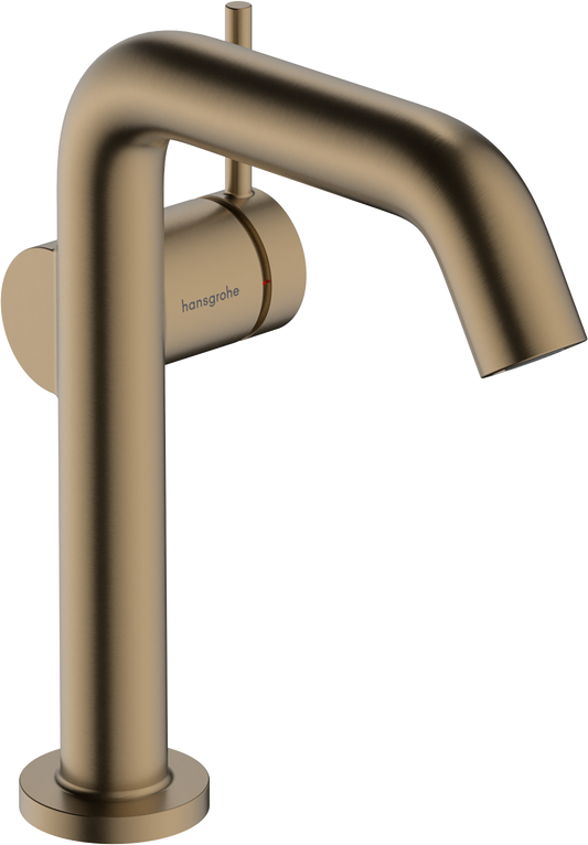 Hansgrohe Tecturis S Waschtischmischer 150 Fine CoolStart EcoSmart+ mit Push-Open Ablaufgarnitur (brushed bronze)