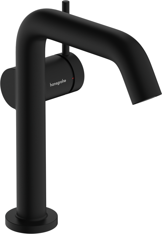 Hansgrohe Tecturis S Waschtischmischer 150 Fine CoolStart EcoSmart+ mit Push-Open Ablaufgarnitur (mattschwarz)