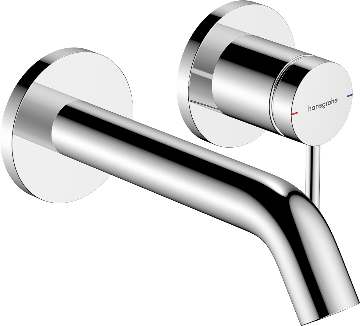 Hansgrohe Tecturis S 2-Loch-Waschtischmischer Unterputz, Fertigset, Auslauf 165 mm (chrom)