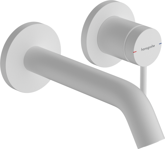 Hansgrohe Tecturis S 2-Loch-Waschtischmischer Unterputz, Fertigset, Ausladung 165 mm (mattweiß)