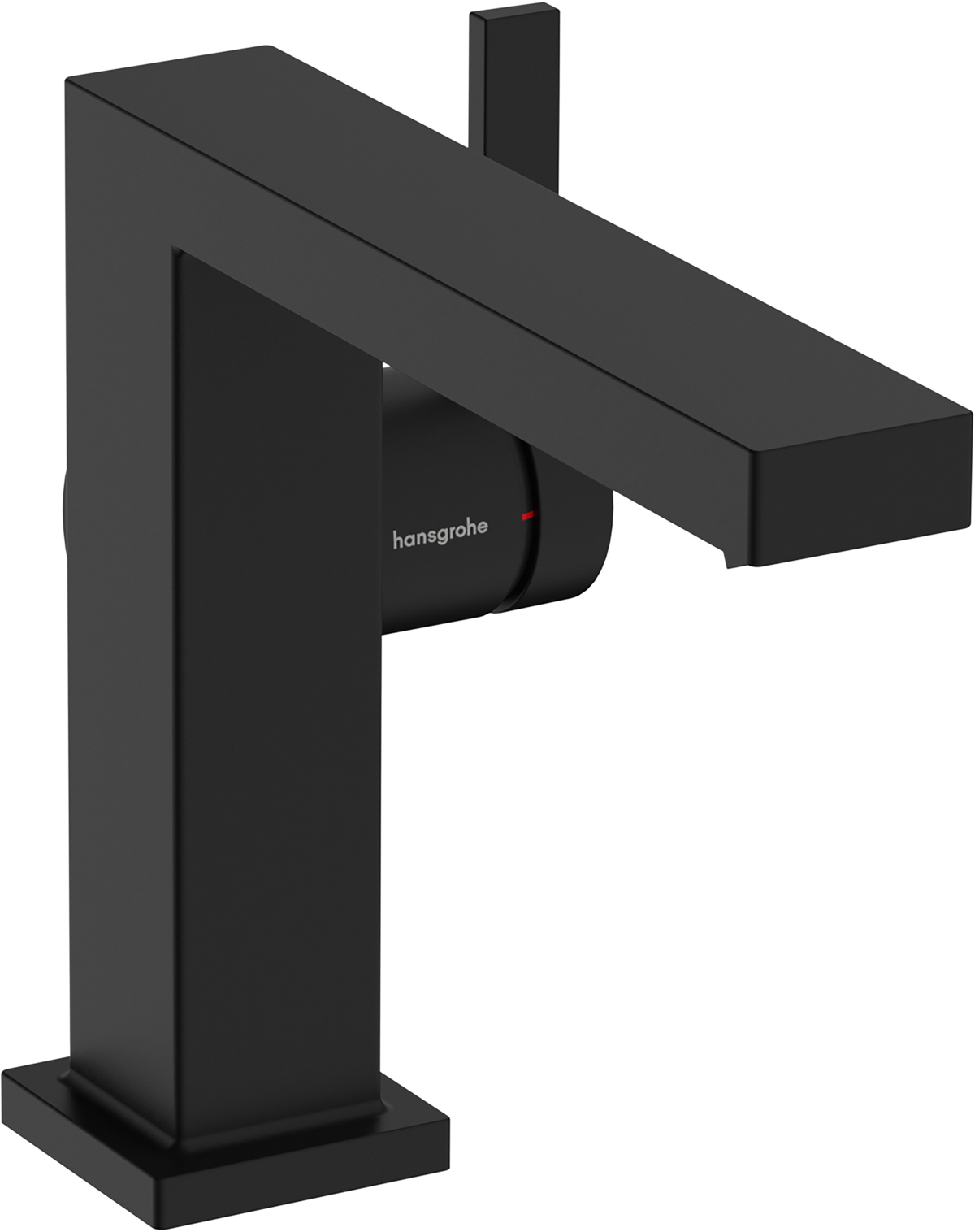 Hansgrohe Tecturis E Waschtischmischer 110 Fine CoolStart mit Zugstangen-Ablaufgarnitur (mattschwarz)
