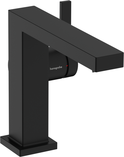 Hansgrohe Tecturis E Waschtischmischer 110 Fine CoolStart mit Zugstangen-Ablaufgarnitur (mattschwarz)