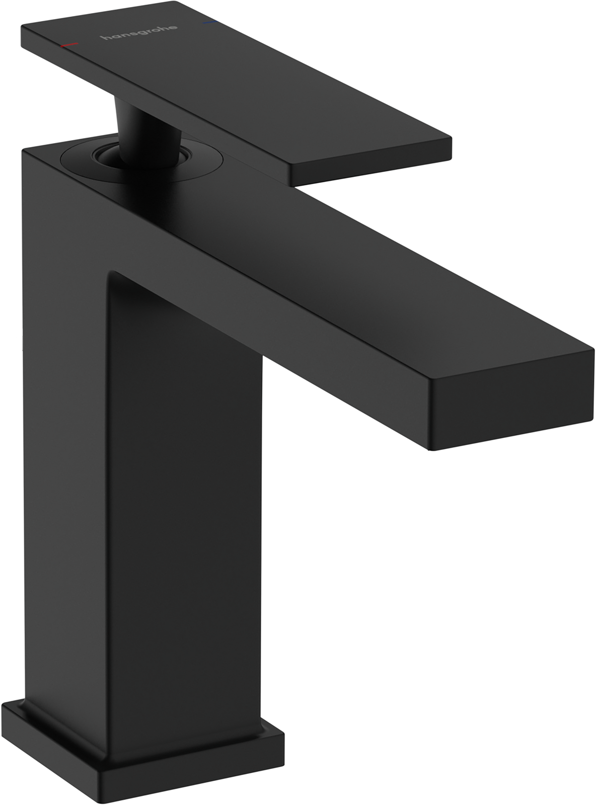 Hansgrohe Tecturis E Waschtischmischer 110 mit Zugstangen-Ablaufgarnitur (mattschwarz)