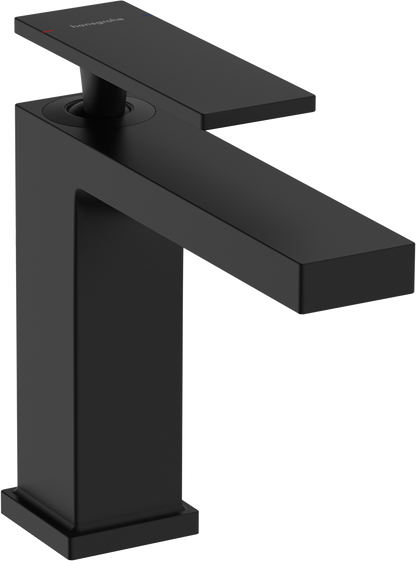 Hansgrohe Tecturis E Waschtischmischer 110 mit Zugstangen-Ablaufgarnitur (mattschwarz)