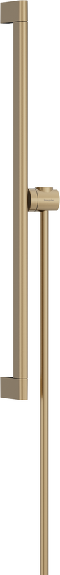 Hansgrohe Unica S Puro Brausestange 650 mm mit Easy Slider und Brauseschlauch (brushed bronze)