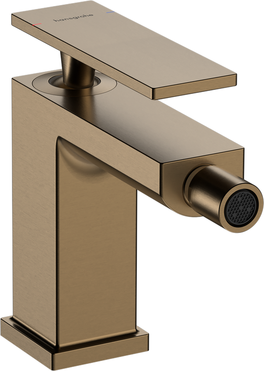 Hansgrohe Tecturis E Bidetmischer mit Zugstangen-Ablaufgarnitur (brushed bronze)