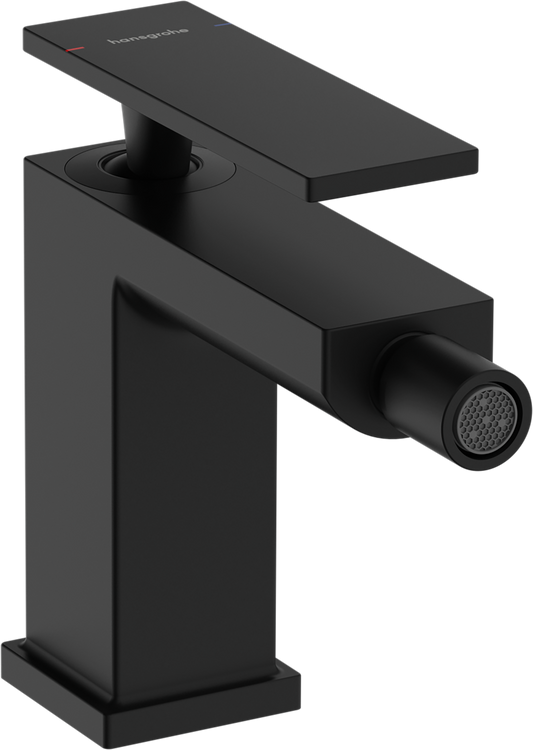 Hansgrohe Tecturis E Bidetmischer mit Zugstangen-Ablaufgarnitur (mattschwarz)
