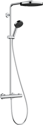 Hansgrohe Pulsify S Puro Showerpipe 260 1jet mit Brausethermostat Ecostat Fine und Handbrause 3jet (chrom)