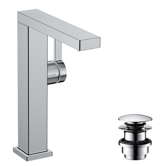 Hansgrohe Tecturis E Waschtischmischer 210 Fine CoolStart EcoSmart+ mit Schwenkauslauf und Push-Open Ablaufgarnitur (chrom)