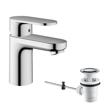 hansgrohe Vernis Blend Waschtischmischer 70 mit Zugstangen-Ablaufgarnitur (chrom)