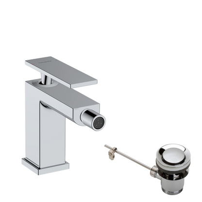 Hansgrohe Tecturis E Bidetmischer mit Zugstangen-Ablaufgarnitur (chrom)